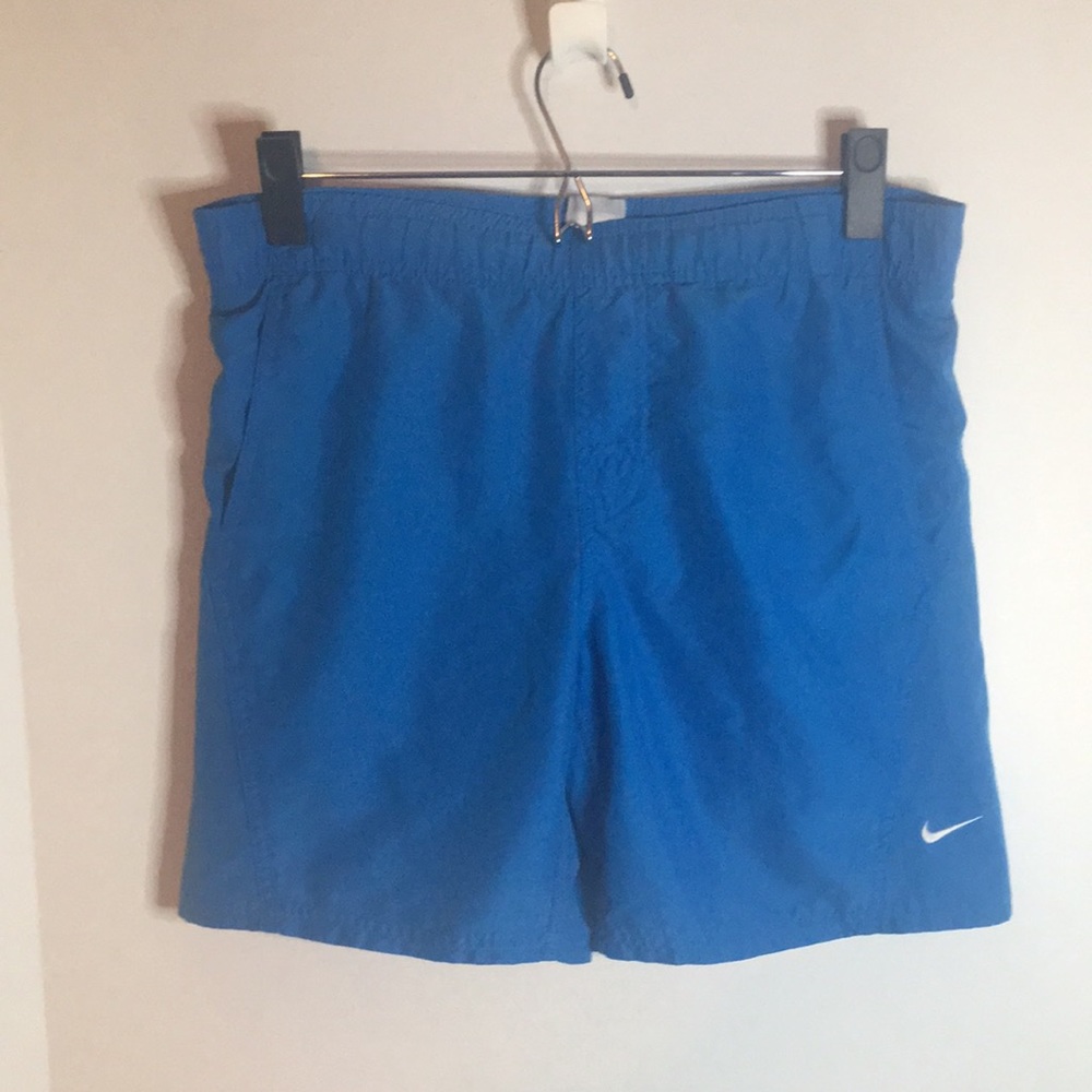 NIKE SWIM/BOARD SHORTS SIZE S TIE WAISTBAND EMBROIDERED LOGOS